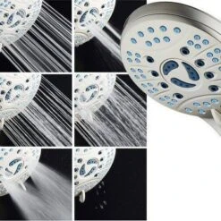 High Pressure Handheld Rain 50 Mode Three Way Shower Head Combo With Adjustable Arm Nickel - Aquabar 11 High Pressure Handheld Rain 50 Mode Three Way Shower Head Combo With Adjustable Arm Nickel - Aquabar -Shower Room Store GUEST ead5d401 fe1f 4cf9 80fe a34aa651d441