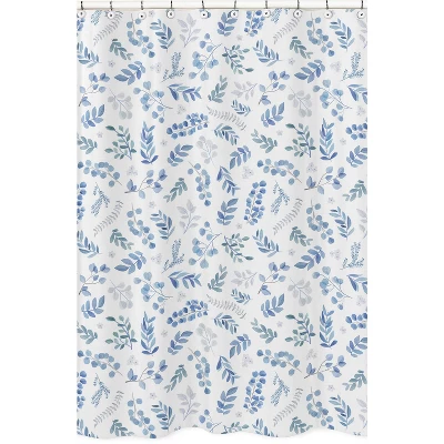 Botanical Leaf Shower Curtain - Sweet Jojo Designs 2 Botanical Leaf Shower Curtain - Sweet Jojo Designs - Image 2
