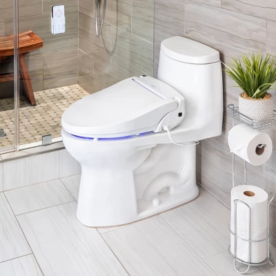 Swash Select EM617 Remote Control Elongated Bidet Seat With Warm Air Dryer White - Brondell 9 Swash Select EM617 Remote Control Elongated Bidet Seat With Warm Air Dryer White - Brondell - Image 9