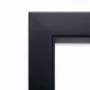 Amanti Art Corvino Black Narrow Petite Bevel Wood Bathroom Wall Mirror 27 X 21 In.