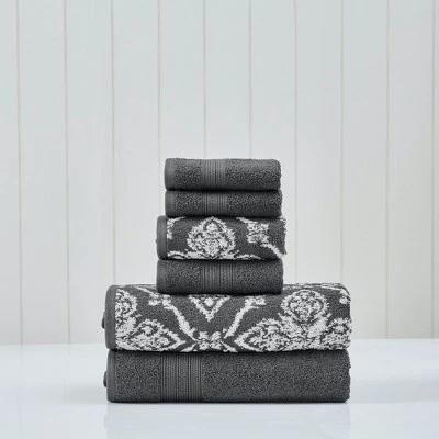 Modern Threads 6-Piece Cotton Jacquard Towel Set, Amaris. 5 Modern Threads 6-Piece Cotton Jacquard Towel Set, Amaris. - Image 5