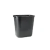 Rubbermaid Commercial Deskside Plastic Wastebasket Rectangular 7 Gal Black 295600BK