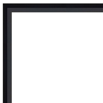19" X 25" Non-Beveled Lucie Wood Bathroom Wall Mirror Black - Amanti Art 2 19" X 25" Non-Beveled Lucie Wood Bathroom Wall Mirror Black - Amanti Art - Image 2