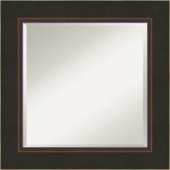 Amanti Art Milano Bronze Beveled Wood Bathroom Wall Mirror -Shower Room Store GUEST f66994bf 6ff5 4e27 aad9 b1921e5a1ee7