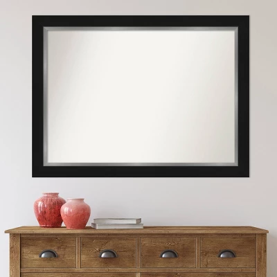 44" X 33" Non-Beveled Eva Bathroom Wall Mirror Black - Amanti Art 6 44" X 33" Non-Beveled Eva Bathroom Wall Mirror Black - Amanti Art - Image 6