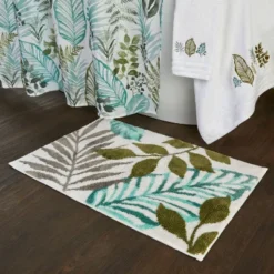 2pc Sprouted Palm Hand Towel Set White - SKL Home -Shower Room Store GUEST fb7f71c7 2475 4e5d 9d44 722b39fb49e1