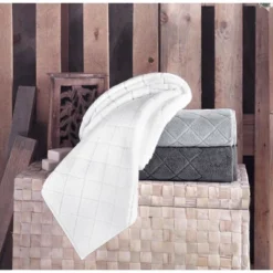 8pc Gracious Turkish Cotton Washcloth Set Green - Enchante Home